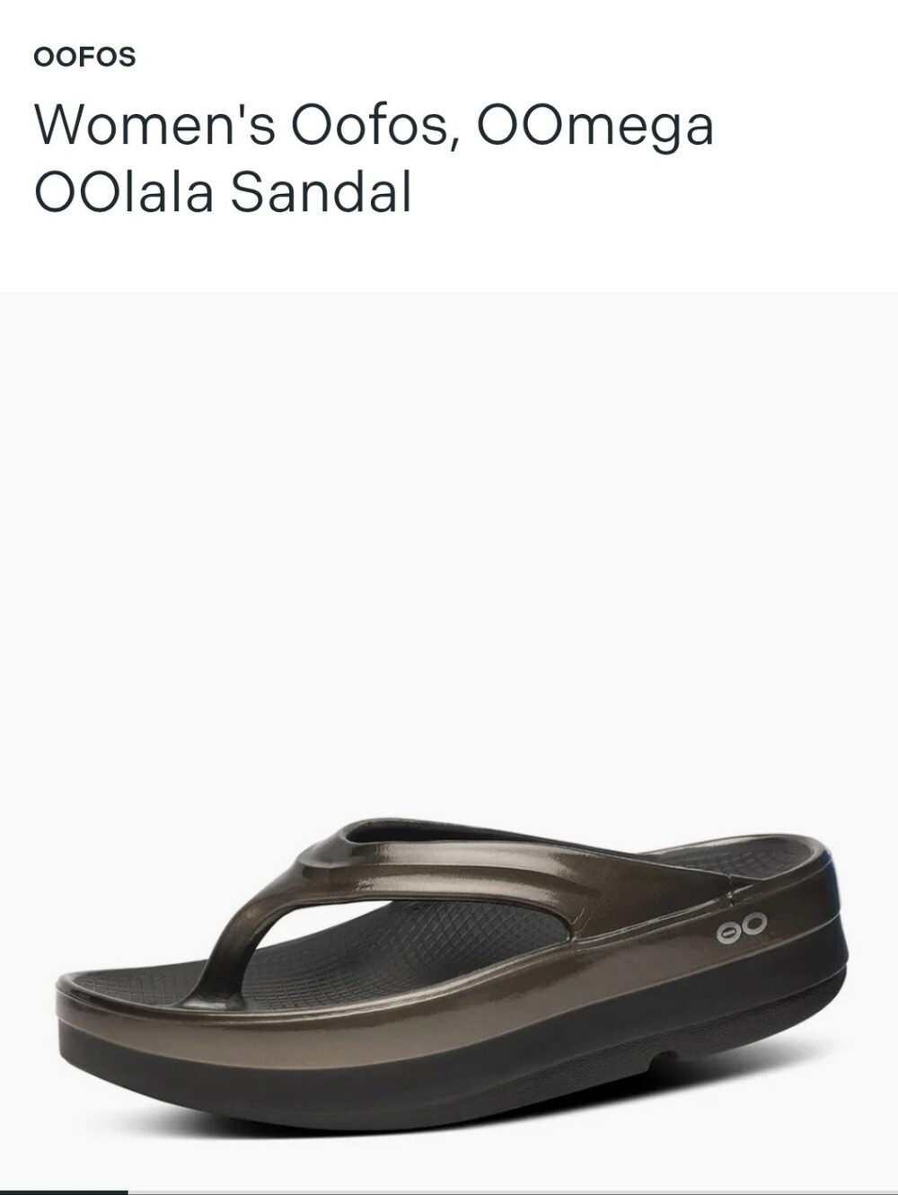 Oofos Womens Oolala Oomega Stacked Titianum Mirror